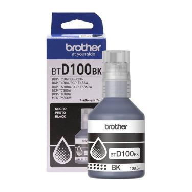 Imagem de Refil de Tinta Brother BTD100BK | Preto, DCPT230/DCPT430W/DCPT436W/DCPT530DW/DCPT730DW/DCPT830D
