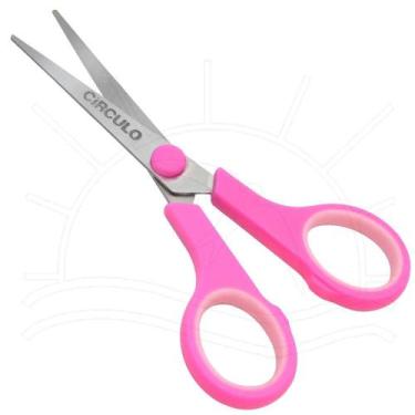 Imagem de Tesoura Comfort Círculo 13,8cm - Rosa "