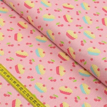 Imagem de Tecido Estampado para Patchwork - Yummy: Mini Tortas (0,50x1,40) - Fab