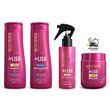 Imagem de Kit Bio Extratus Mais Liso Máscara 500g Sem Frizz