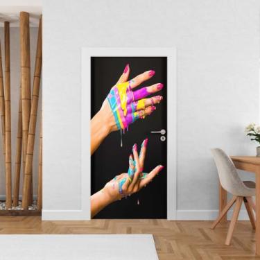 Imagem de Adesivo de porta para manicure - Shopp do adesivo