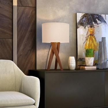 Imagem de Luminária Abajur De Mesa Com Cúpula Paris Decorativo Para Quarto Sala 