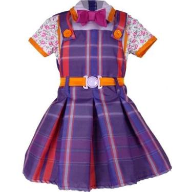 Imagem de Fantasia Infantil Vestido Dulce Maria Carinha Anjo tamanho P