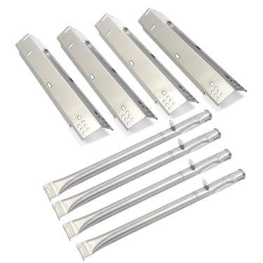 Imagem de BTCDR Kit de substituição de peças de reposição para Dyna glo DGH485CRP, DGH485CRP-D 4 queimadores, DGH474CRP 5 queimadores a gás, placas de calor e queimadores de grelha de aço inoxidável, pacote com