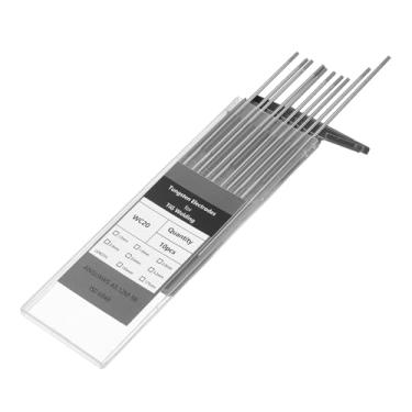 Imagem de HARFINGTON 10 peças de eletrodos de tungstênio de soldagem TIG 3/81.3 cm x 17.8 cm 1,8-2,2% de cério para soldagem de aço inoxidável, liga de alumínio magnésio, fabricação de automóveis aeroespaciais,