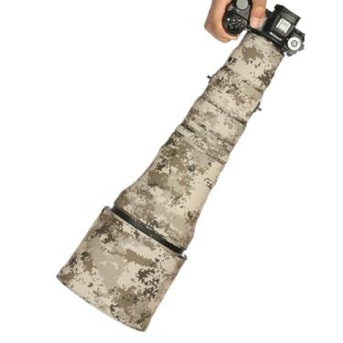 Imagem de CHASING BIRDS Capa protetora de lente impermeável camuflada para Nikon Z 800 mm f/6.3 VR S à prova de chuva (grade marrom)