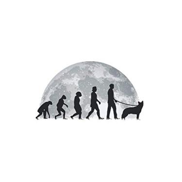 Imagem de Australian Cattle Dog Notebook: Australian Cattle Dog Moon Evolution / 6x9 inches / 120 graph sites