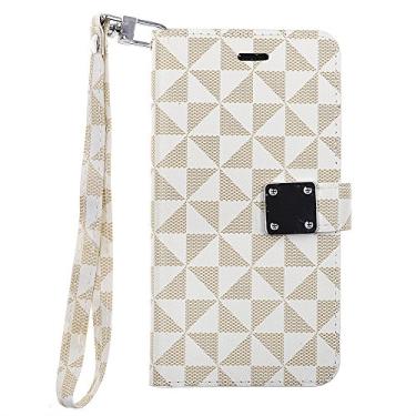 Imagem de Cube Capa de celular para Apple iPhone 8 Plus/7 Plus/6S Plus/6 Plus - Branca e Marrom