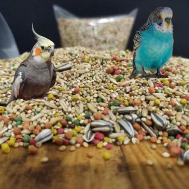 Imagem de Mistura Calopsita Periquito Agaporne 10kg Passaro Sementes Viveiro - l