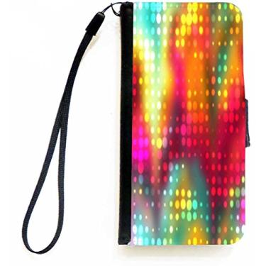 Imagem de Rikki Knight Capa carteira flip com luzes espaciais abstratas tropicais com aba magnética para Apple iPhone 5c