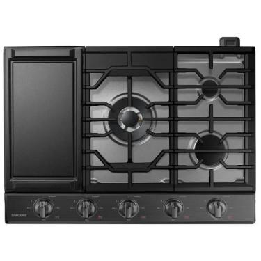 Imagem de Cooktop a Gás Samsung em Inox com 05 Bocas, 05 Níveis de Potência e Co
