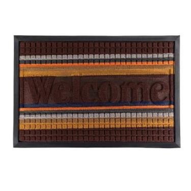 Imagem de Tapete Capacho Carpete AntiDerrapante Emborrachado 60 cm x 40 cm - Cam