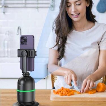 Imagem de Gimbal Suporte Celular 360o Reconhecimento Facial Cor Preto - Peining