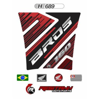 Imagem de Adesivo Protetor Tanque Moto NXR Bros 160 H689 - Resitank