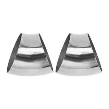 Imagem de Motoforti 2 peças 45 graus mandril curva cotovelo carro modificado tubo de escape tubulação 10.8 cm espessura OD 1,2 mm/18GA 108x125x1,2 mm 201 aço inoxidável tom prata