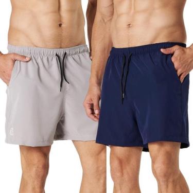 Imagem de Kit 2 Shorts Masculino DryFit Elastic  Academia Treino Corrida - Shenu