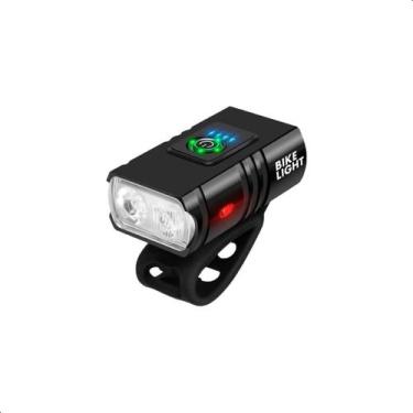 Imagem de Farol de Bicicleta Lanterna de LED para Bike Luz noturna cabo USB reca