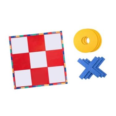 Imagem de YIJU Jogo de dedo dedo conjunto educacional viagens de brinquedos clássicos filhos interativos presentes interativos XO jogo de tabuleiro de brinquedos, 120cm E Vermelho