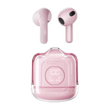 Imagem de BEARTAIN Fone de Ouvido in Ear Esportivo Sem Fio Bluetooth com Caso de Carregamento TWS Estéreo Fones de Ouvido Som Estéreo- rosa