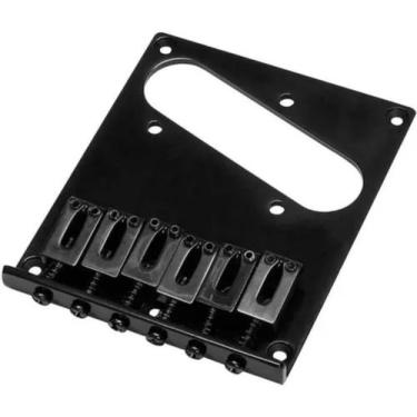 Imagem de Ponte para guitarra telecaster 6 sad preto dolphin 13490