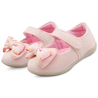 Imagem de Sapatilha Bebê Menina Infantil Laço Sapatinho Rosa Gatatuya, Rosa, 24