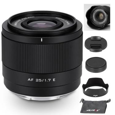 Imagem de VILTROX 25mm F1.7 E, Lente APS-C para Sony E, Lente de foco automático STM de grande abertura para Sony E-Mount A7C A7RII A7SII A7II A7RIII A7IV A7RIV A9 A1 ZVE1 A93 A6700 A6600 A6500 A6400 FX3 ZV-E10