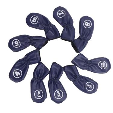 Imagem de Cabeças de Golfe, Capa de Golfe de Tampa de Abrasão Resistente a Elegância Portátil PU Couather para Drive Club