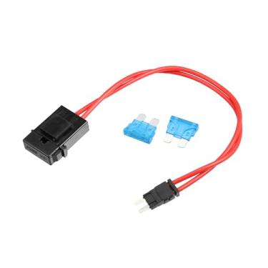 Imagem de REPAIROCK Kit de fusível adaptador de mini fusível de 32 V com 2 peças de fusível estilo lâmina 15A para carros, barcos, peças de reposição de automóveis