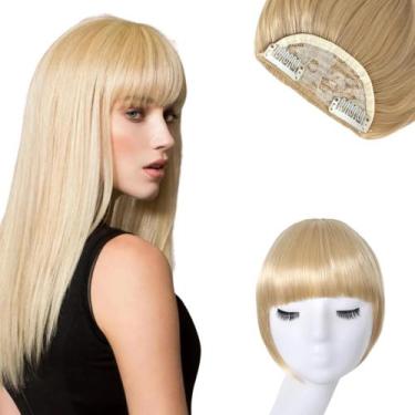 Imagem de Aplique Franja Tic Tac Fibra Francesa MultiCores - GM Hair, Loiro