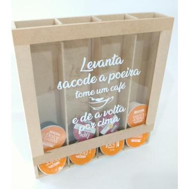 Imagem de Suporte para Cápsulas Dolce ou gusto/Três corações Em Mdf 27x24cm leva