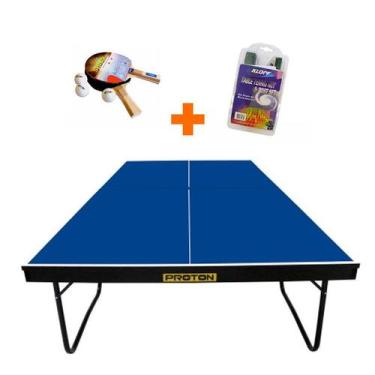 Imagem de MESA PING PONG OFICIAL MDF 25MM - KLOPF 1090 + KIT Raquetes e Bolinhas