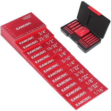 Imagem de Conjunto de medidores de altura de blocos de configuração EANOSIC, 15 unidades para marcenaria