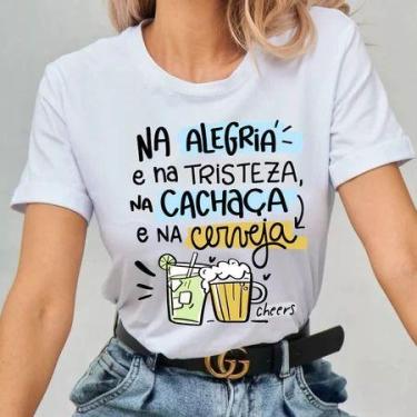 Imagem de Blusinha Estampada Carnaval 2025 Culpa da bebida Frases Engraçadas - l