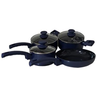 Imagem de Jogo De Panelas Azul Diamond Fritura Cozimento Arroz Carne