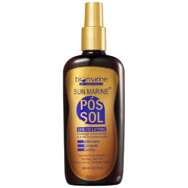 Imagem de Sun Marine Pós Sol, Biomarine, Hidrata p/ Não Descamar Prolonga Bonzeado 240ml