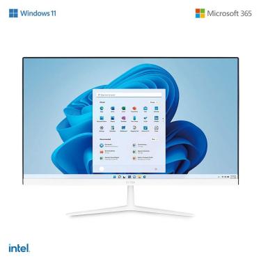 Imagem de All in One Ultra, com Windows 11 Home, Intel Celeron 4GB 120GB ssd, Tela 23,8FHD + Microsoft 365 Personal + 1TB na Nuvem Branco - UB830