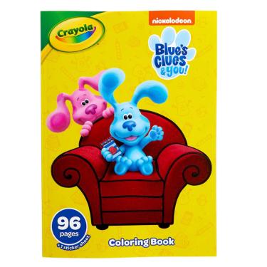 Imagem de Livro de colorir Crayola Blues Clues com adesivos 96 páginas para crianças