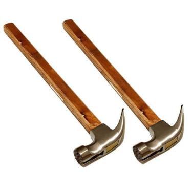 Imagem de 2 Martelos Tipo Bellota 30mm Cabo Madeirite Imã Porta Prego - IDEA-PRO