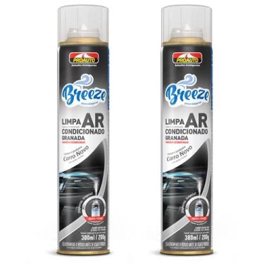 Imagem de Kit 2 Limpa Ar Condicionado Breeze Carro Novo Proauto 300ml