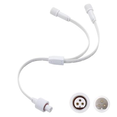 Imagem de DRHLWZN Cabo De Extensão Em Y Para Iluminação Externa Permanente, Classificação Ip68, Compatível Com Govee E Outros Sistemas De Iluminação Externa Permanente