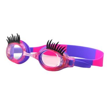 Imagem de Deevoka Kids Swim Goggles Pool Óculos de óculos de cartoon óculos de natação para esportes aquáticos verão, Rosa Roxo