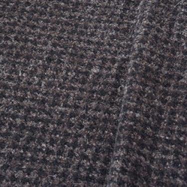 Imagem de The Yard, tecido italiano de pata de galo real 100 % lã, tecido clássico de lã xadrez para casacos da moda, calças, saias, bricolage e decoração de casa (preto café, 3 jardas)