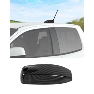 Imagem de DSWSQ Cobertura decorativa de antena de teto em forma de barbatana de tubarão de fibra de carbono para Chevrolet Colorado/GMC Canyon 2023 2024 2025