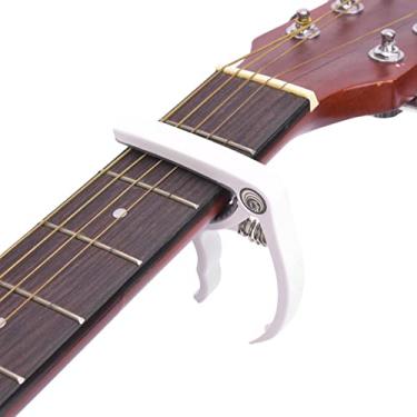 Imagem de Guitarra de Plástico O & B Pin R para 4-6 ST Guitar, Bass & U - Luz E Portátil E (K73 branco)