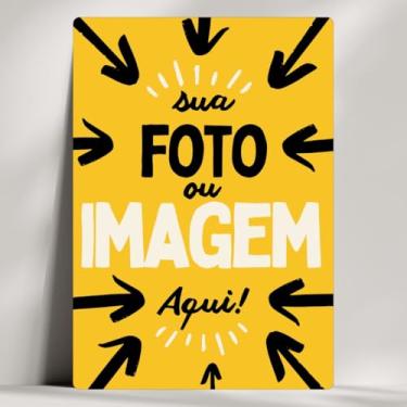 Imagem de Quadro Personalizado sua Foto Aqui - Sua foto, arte ou imagem - Já com fita adesiva para pendurar! (20x14cm)