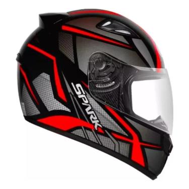 Imagem de Capacete Ebf New Spark Spider Preto Vermelho