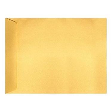Imagem de 9 x 12 envelopes de extremidade aberta – ouro metálico (50 Qtd) | perfeito para catálogos, relatórios anuais, folhetos, revistas, convites | Papel de 80 lb | 4894-07-50