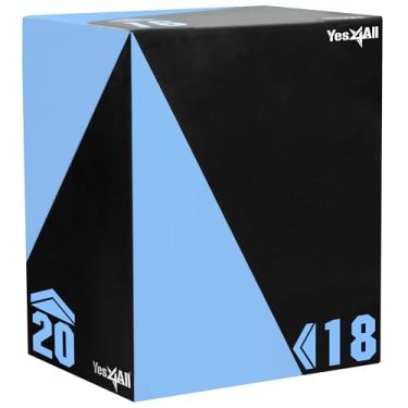 Imagem de Yes4All Caixa Plyo de Espuma 3 em 1, Plataforma Plyométrica para Crossfit, Treinamento de Salto, MMA e Condicionamento (Resistente - 50,8 cm x 45,7 cm x 40,6 cm - 12 kg)
