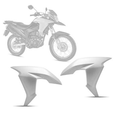Imagem de Aba do Tanque Protetor Moto Honda Xre 190 2016 à 2020 Cromo Forte Par,