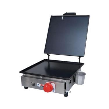 Imagem de Chapa para Lanche Com Prensa Industrial 1 Queimador Cefaz